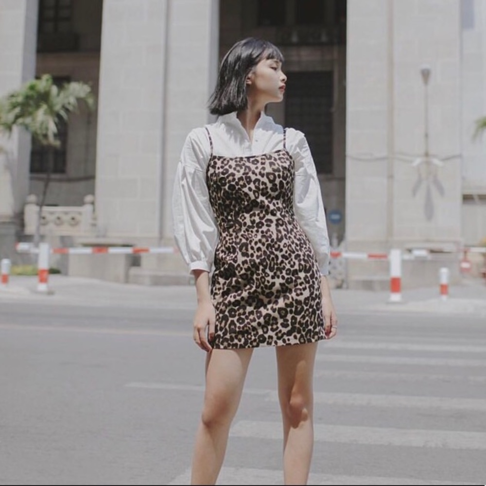 Leopard dress 100% new with tag.